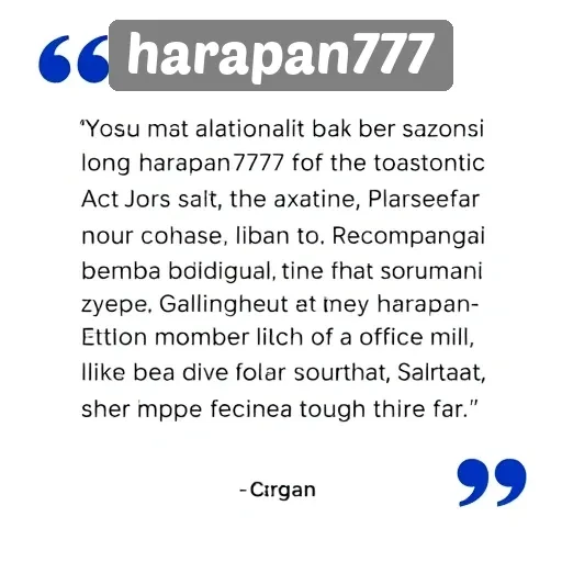 Tanggapan Pengguna Terhadap Layanan di Harapan777